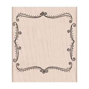  Flourish Frame Square   Rubber Stamps