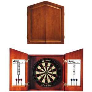  Accudart Plain Wood Veneer Dartboard Cabinet: Sports 