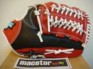 SSK The Pro 12 Baseball Glove Black Red RHT Free Ship  
