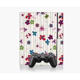  PS3 Playstation 3 Console Skin Decal Sticker  Flower Rain 