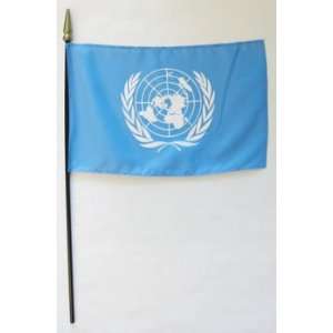  United Nations   8 x 12 World Stick Flag Patio, Lawn 