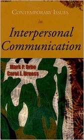Contemporary Issues in Interpersonal Communication, (0195330560), Mark 