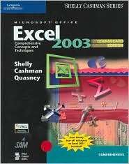 Microsoft Office Excel 2003 Comprehensive Concepts and Techniques 