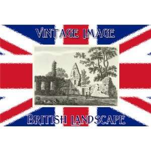 15cm x 10cm) Art Greetings Card British Landscape Burnham Abbey 