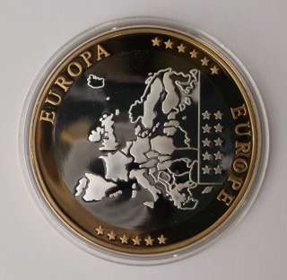 Luxembourg 2003 5 Euro 999 Silver Gold Proof Limited First Strike Coin 
