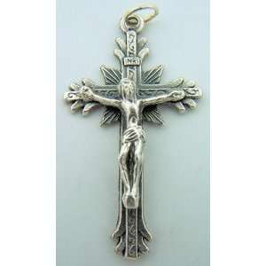 Petite Jesus Chirst Cross Crucifix Pendant INRI Made in 