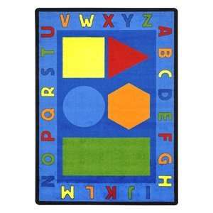  Joy Carpets Alphabet Shapes© Multi   10 9 x 13 2