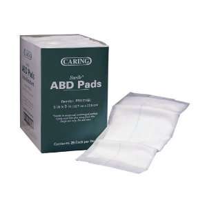  Caring ABD/Combine Pads, 5x9 Sterile (Case of 400 