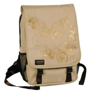  15.6 inches Laurex Laptop Backpack, Beige Blooming 
