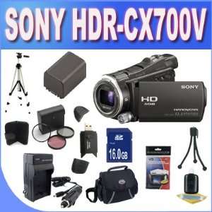  Sony HDR CX700V High Definition Handycam Camcorder (Black 