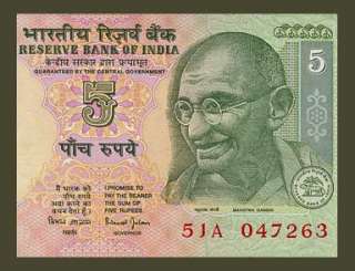 RUPEES Banknote of INDIA 2002   GANDHI Portrait   UNC  