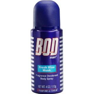 Bod Man Fresh Blue Musk 4 oz Deodorant Spray by Bod Man