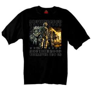   Leathers Black X Large Brotherhood Is Brotherhood T Shirt Automotive