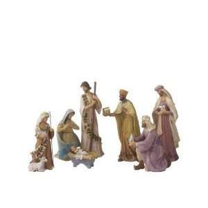   Birth Of Jesus   Mary, Joseph And Wisemen Collection Statue   Set Of 8