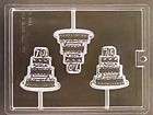  CAKE 60TH BIRTHDAY ANNIVERSARY LOLLIPOP CANDY MOLD PARTY FAVORS  