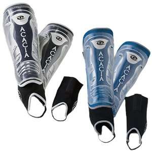  ACACIA Shield Soccer Shinguards NOCSAE ROYAL/SILVER S 