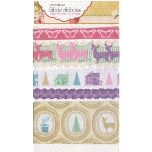  Winter Fairy Tales Fabric Ribbon 5 Styles/18 Each