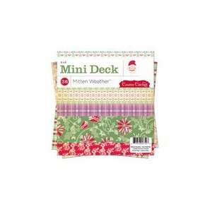  Cosmo Cricket Mitten Weather Mini Paper Deck, 6 Inch by 6 