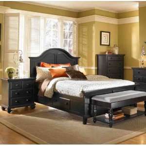  King Arched Panel Bed by Broyhill   Dark Chocolate Finish 