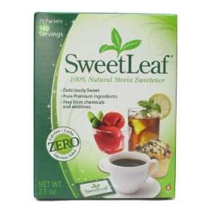 Sweet Leaf Sweetener Sweeteners SweetLeaf 70 packets  