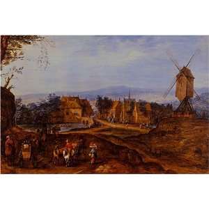  Landscape by Jan Brueghel, 17 x 20 Fine Art Giclee Print 