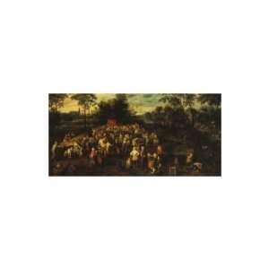   Print by Jan Brueghel the Elder, 14x42 