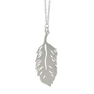    Tashi Brushed Sterling Silver Feather Necklace: Tashi: Jewelry