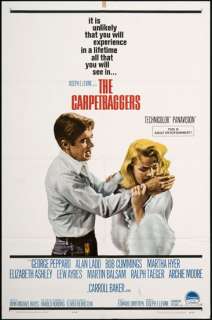 The Carpetbaggers 1964 Original U.S. One Sheet Movie Poster  
