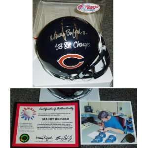  Maury Buford Signed Bears Mini Helmet w/SB XX Sports 