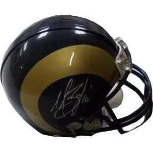  Marc Bulger Signed Mini Helmet   AS IS