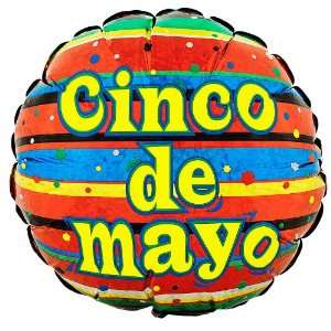  Cinco De Mayo Holographic Foil Balloon 