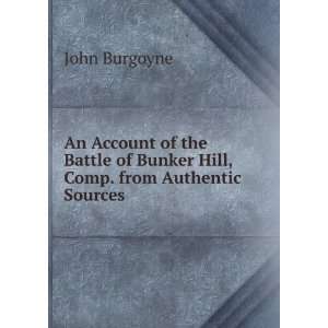   of Bunker Hill, Comp. from Authentic Sources John Burgoyne Books