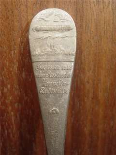 1908 souvenir Spoon from the wreckage LZ4 Zeppelin  
