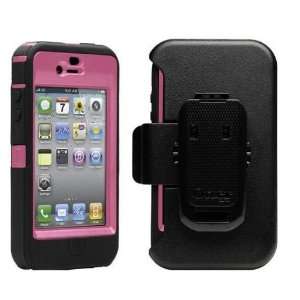  Otterbox Defender Case for Iphone 4 4s 4g 4gs Pink Black 