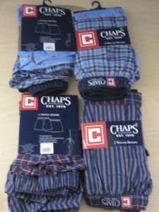 NWT MEN POLO CHAPS 2 Woven Cotton Boxers MSRP $28  