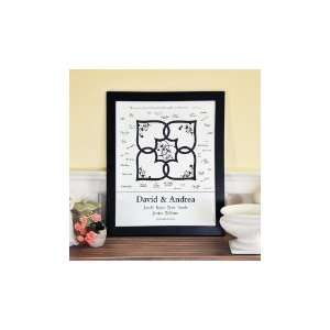 Blended Family Canvas Signature Guest Book