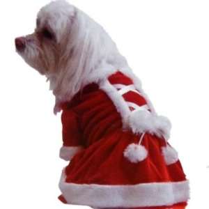  Mrs Santa Claus Dress Dog Costume Pet Small: Pet Supplies