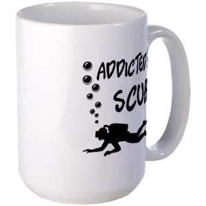 Addicted to Scuba Sports Large Mug by CafePress