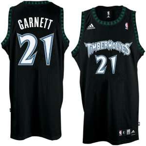  Adidas Minnesota Timberwolves #21 Kevin Garnett Black 