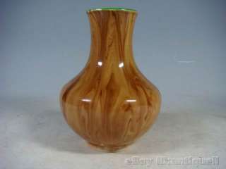 beautiful wood grain glaze porcelain vase  