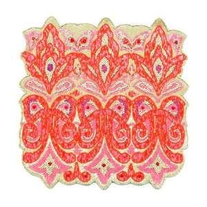  Royal Gate Placemat   Set of 4   Coral: Home & Kitchen