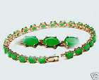 Wonderful Green Natural Emerald Bracelet 7.5  