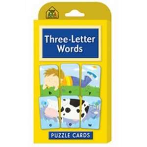    Cards Game Puzzle Three Letter Words (3 Pack): Toys & Games