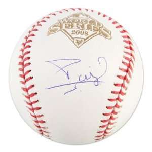 Carlos Ruiz Autographed 2008 World Series Baseball  Sports 