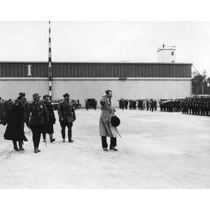  WWII Adolph Hitler Reviewing Troops 8x10 Silver Halide 