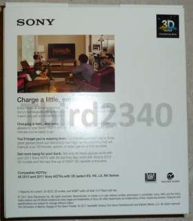 BRAND NEW Sony 3D Starter Pack ~ 2 Active Glasses ~ 3DBNDL/NARNIA Kit 