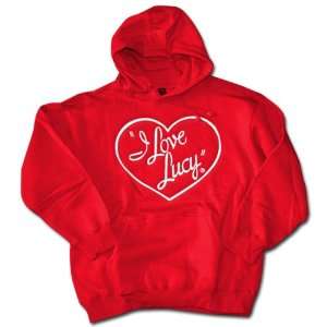  I Love Lucy 2XL Red Logo Hoodie Sweatshirt: Everything 