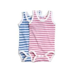  Organic Striped Summer Babybody: Baby