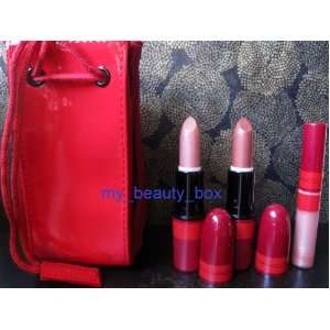  NIB MAC Adoring Carmine NEUTRAL LIPS Lipstick/Lipglass Set 