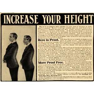  1905 Ad Increase Height Cartilage Company System Taller 